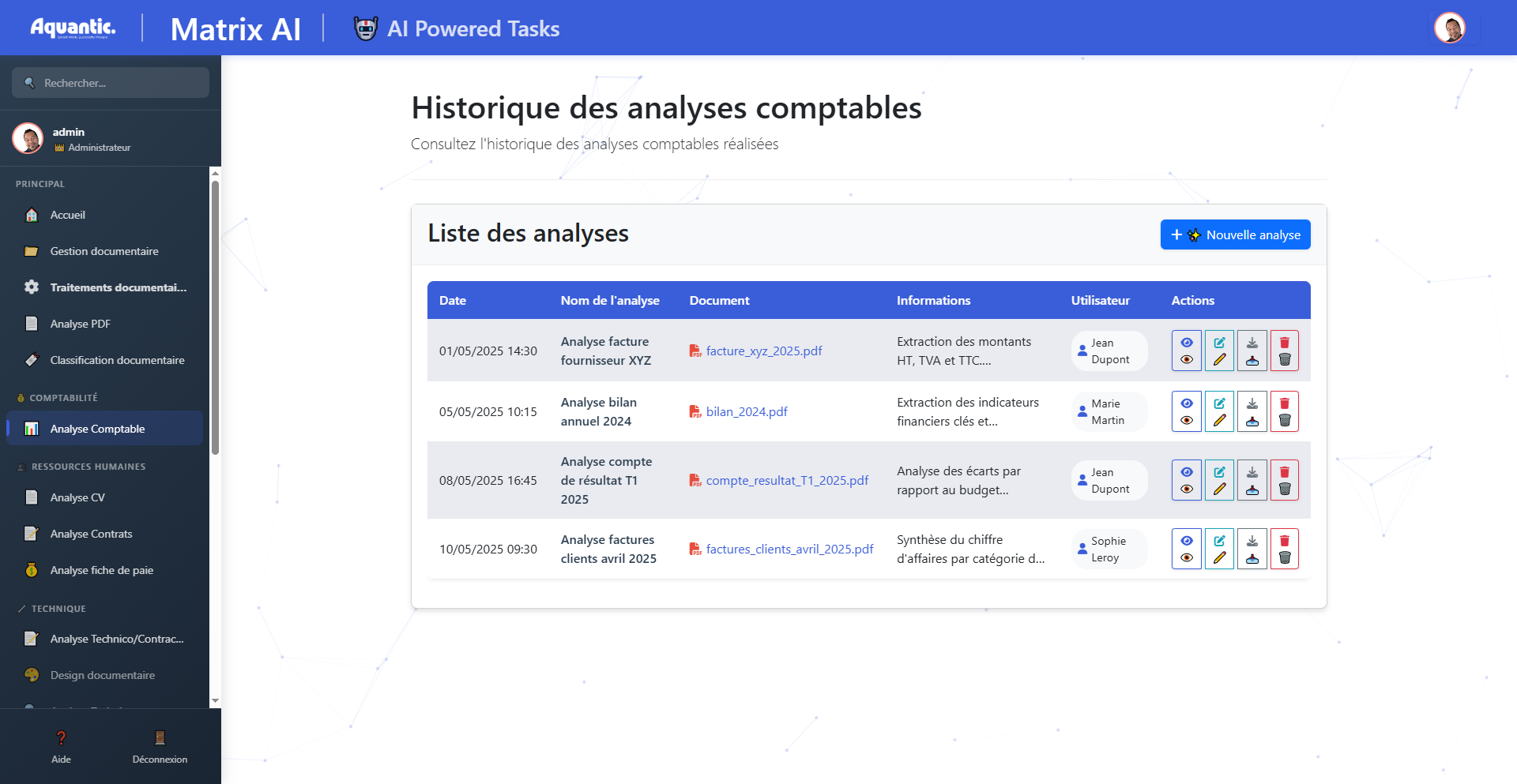 🗎 Plateforme de Classification et d’Analyse Documentaire par IA