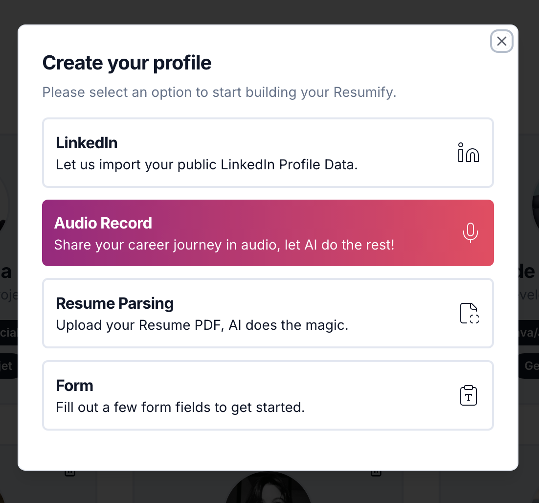 ✨ CV intelligent propulsé à l'IA