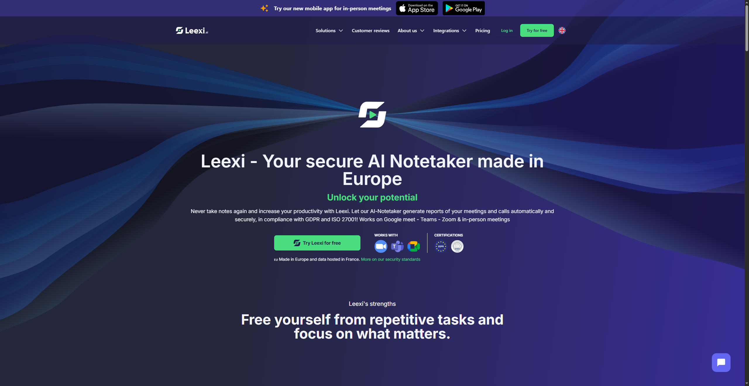✨ Intégration de la solution Leexi pour l'analyse d'appel support client