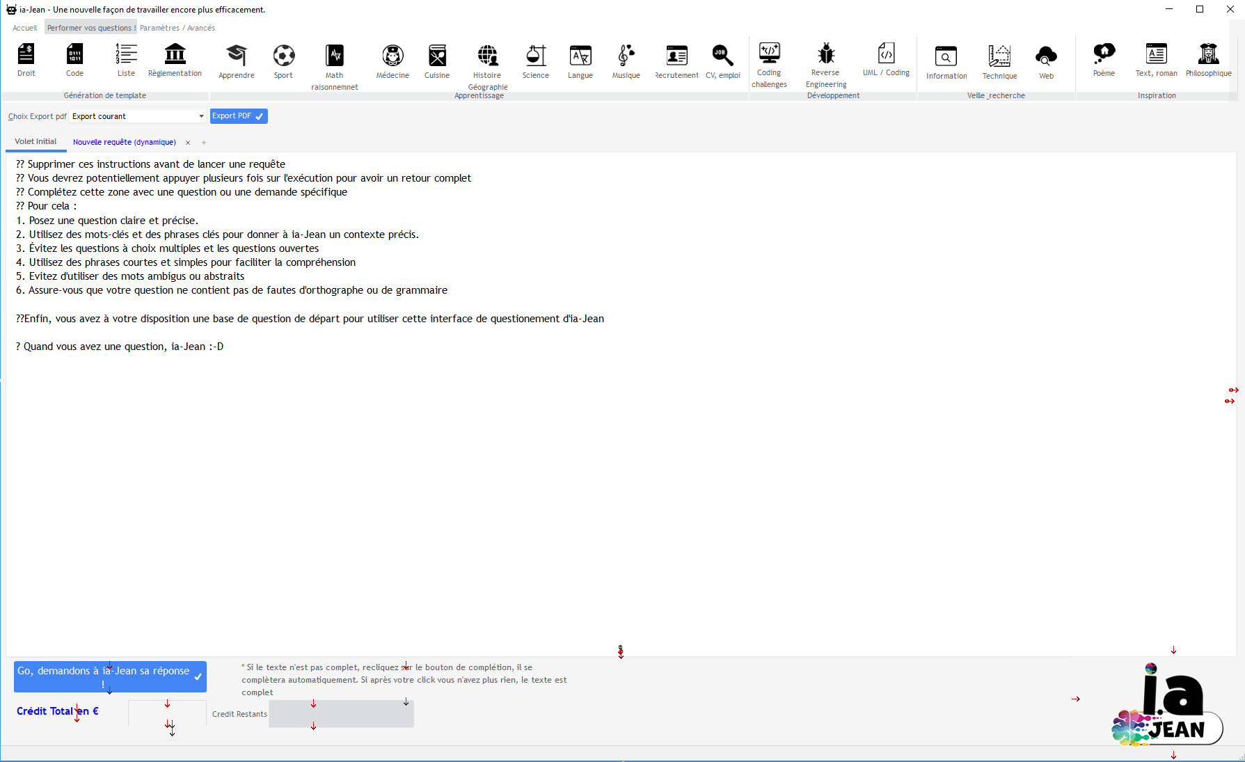🤖 Application de prompting en IA